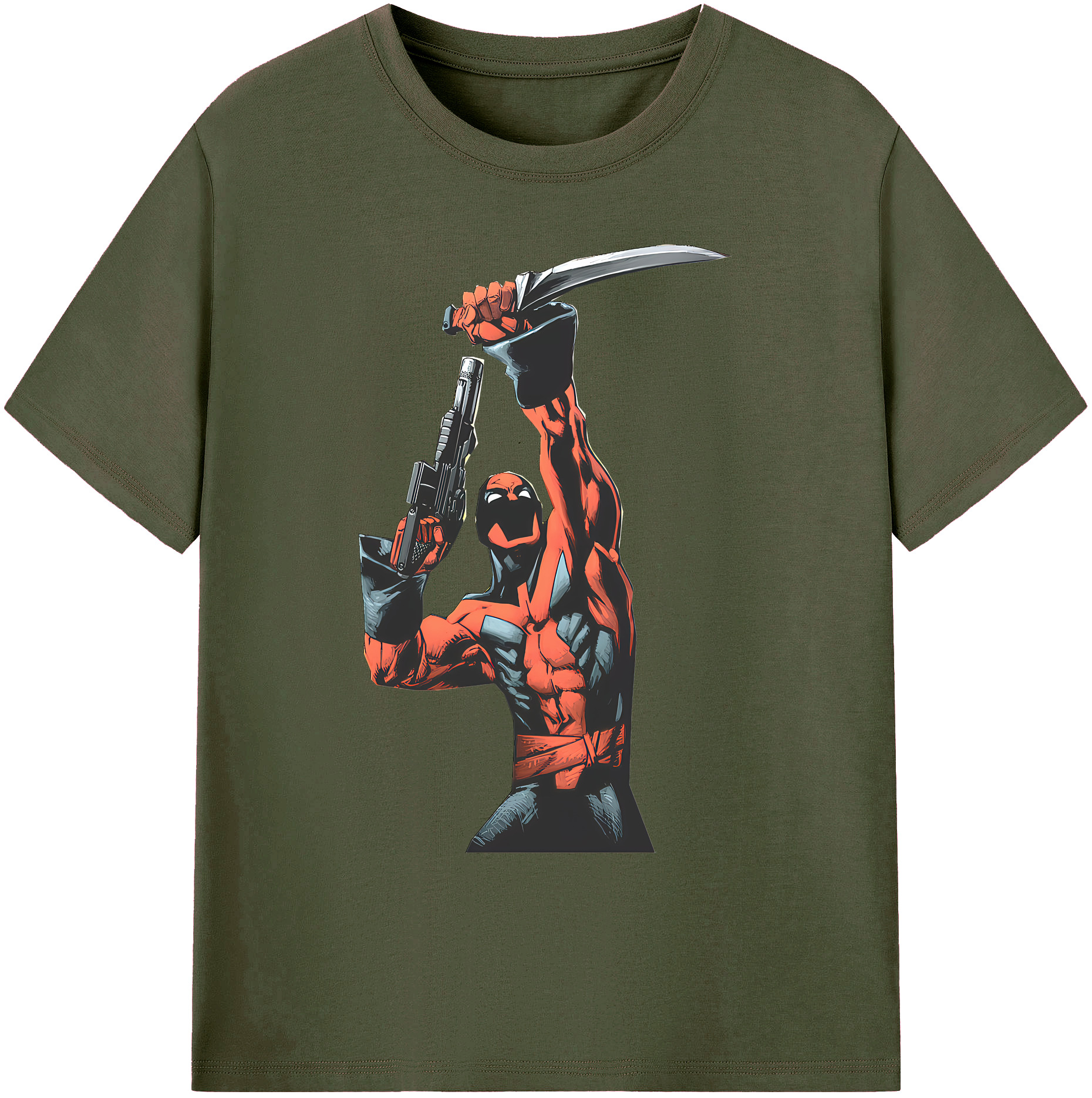 （画像用） Deadpool デッドプール 綿100％ メンズ半袖Tシャツ｜肌触りやわらか＆通気性